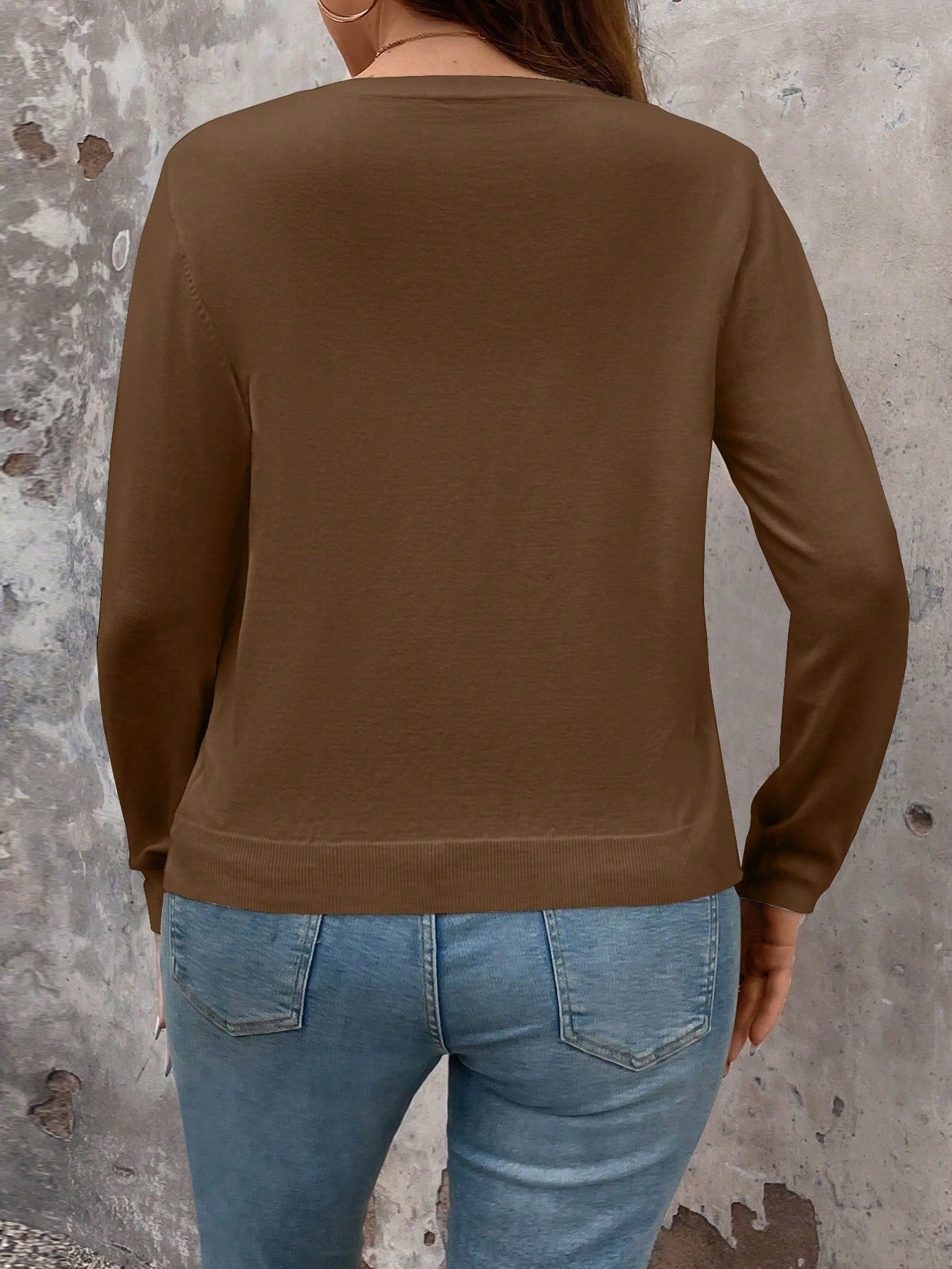 Cardigan de Manga Longa Botões na Frente - Gisele. Plus Size