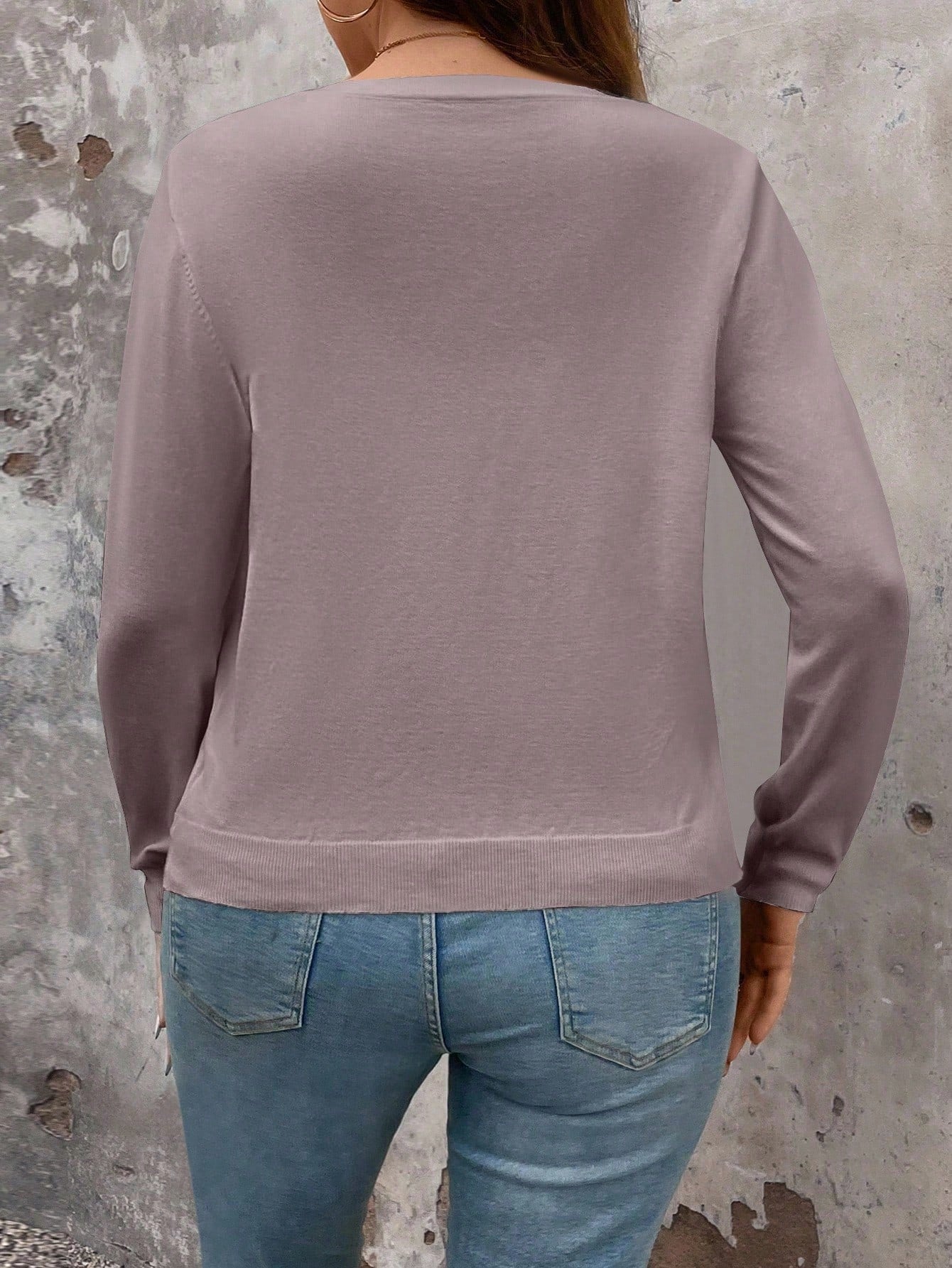 Cardigan de Manga Longa Botões na Frente - Gisele. Plus Size