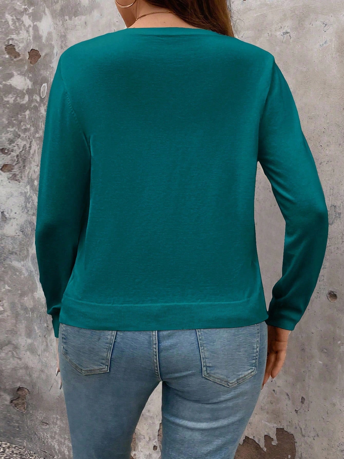 Cardigan de Manga Longa Botões na Frente - Gisele. Plus Size