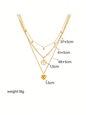 Colar Feminino Pingente com Design de Árvore da Vida e Coração de Aço Inoxidável - Désirée