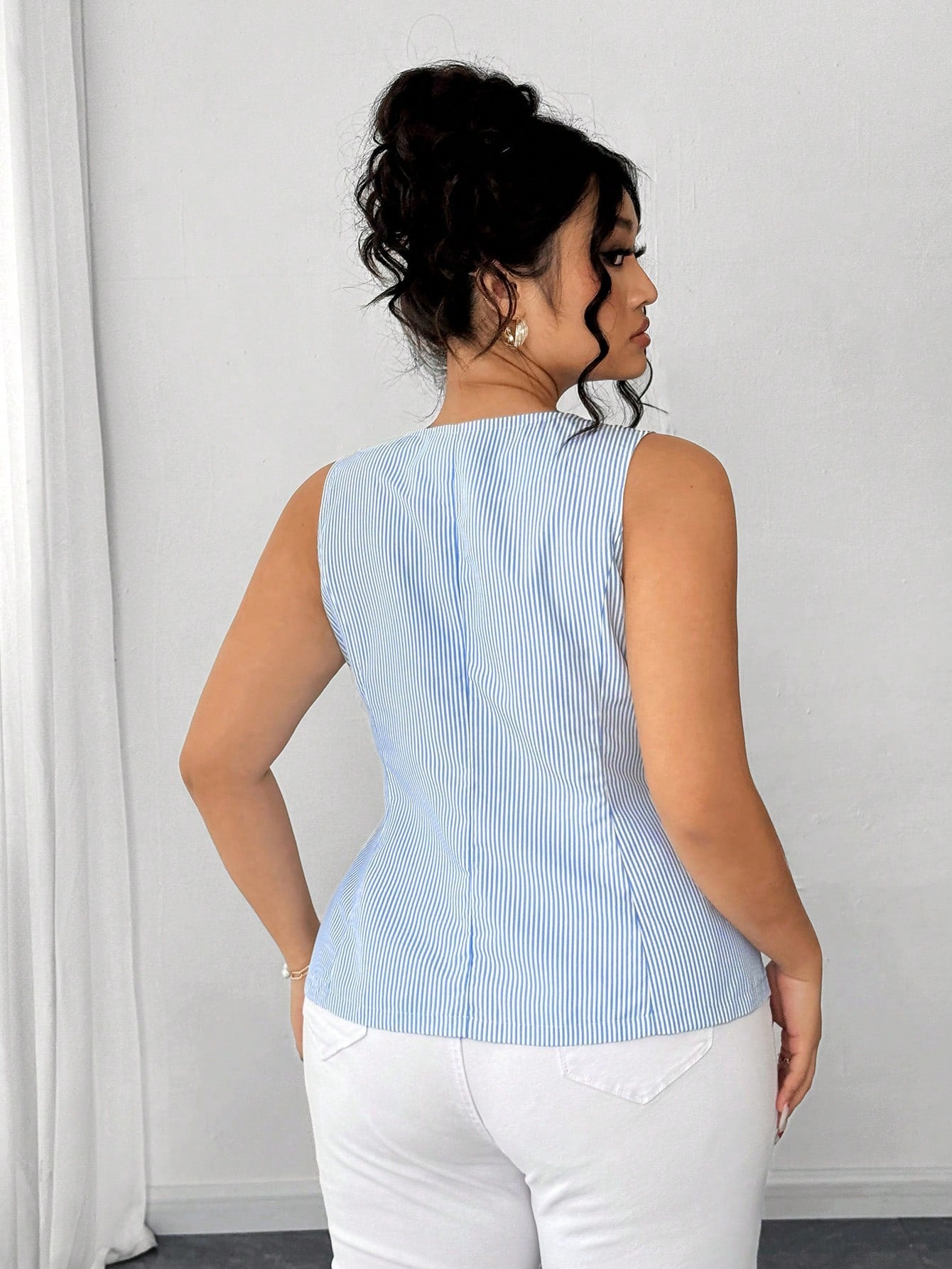 Colete Feminino listrada - Fanny. Plus Size