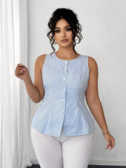 Colete Feminino listrada - Fanny. Plus Size