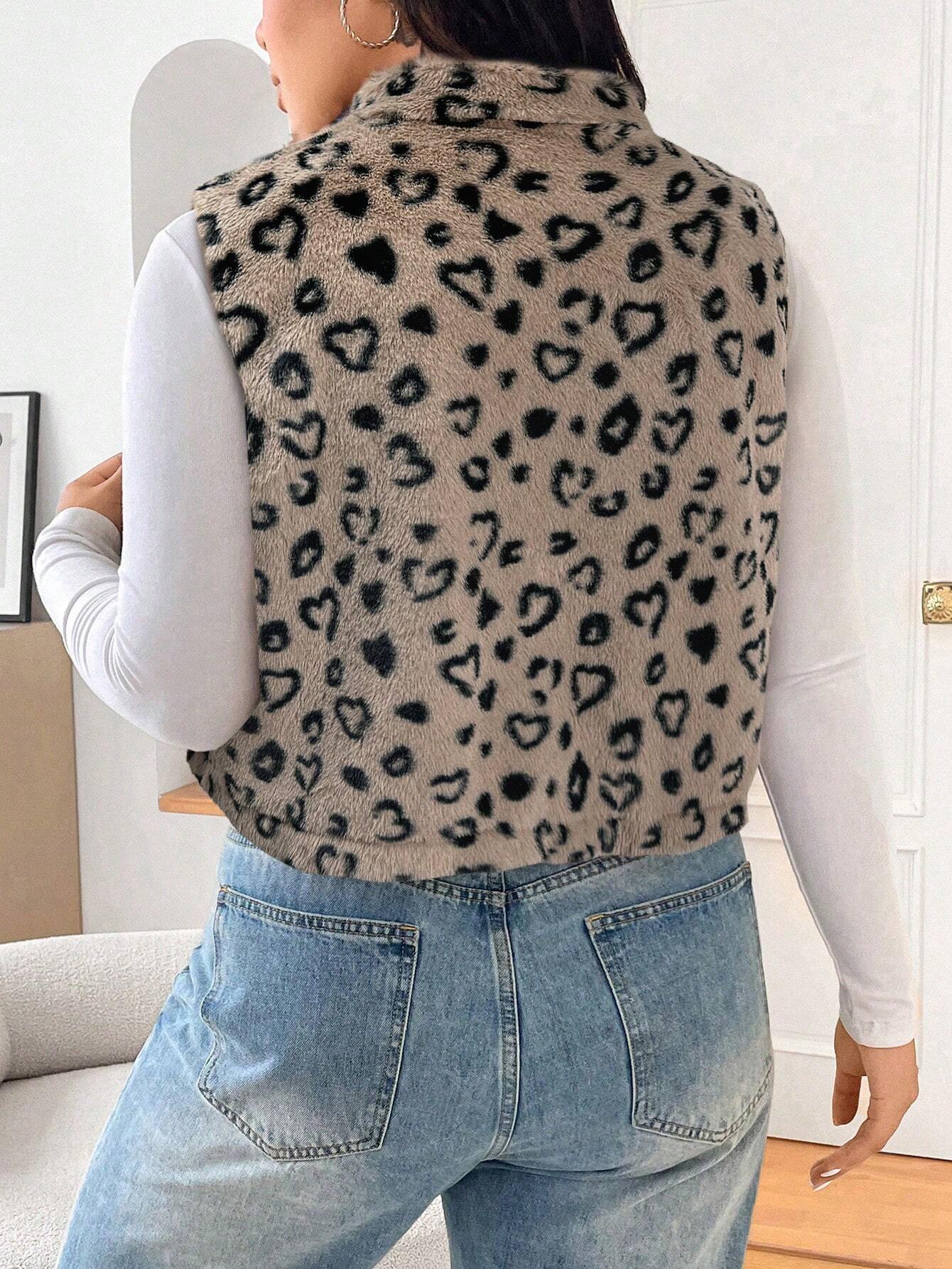 Colete peluciado plus size Samira