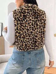 Colete peluciado plus size Samira