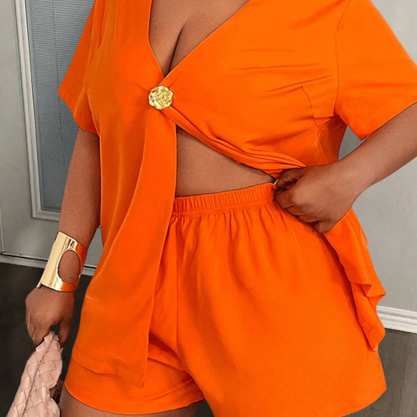 Conjunto Feminino de 2 Peças. Plus Size - Hailey