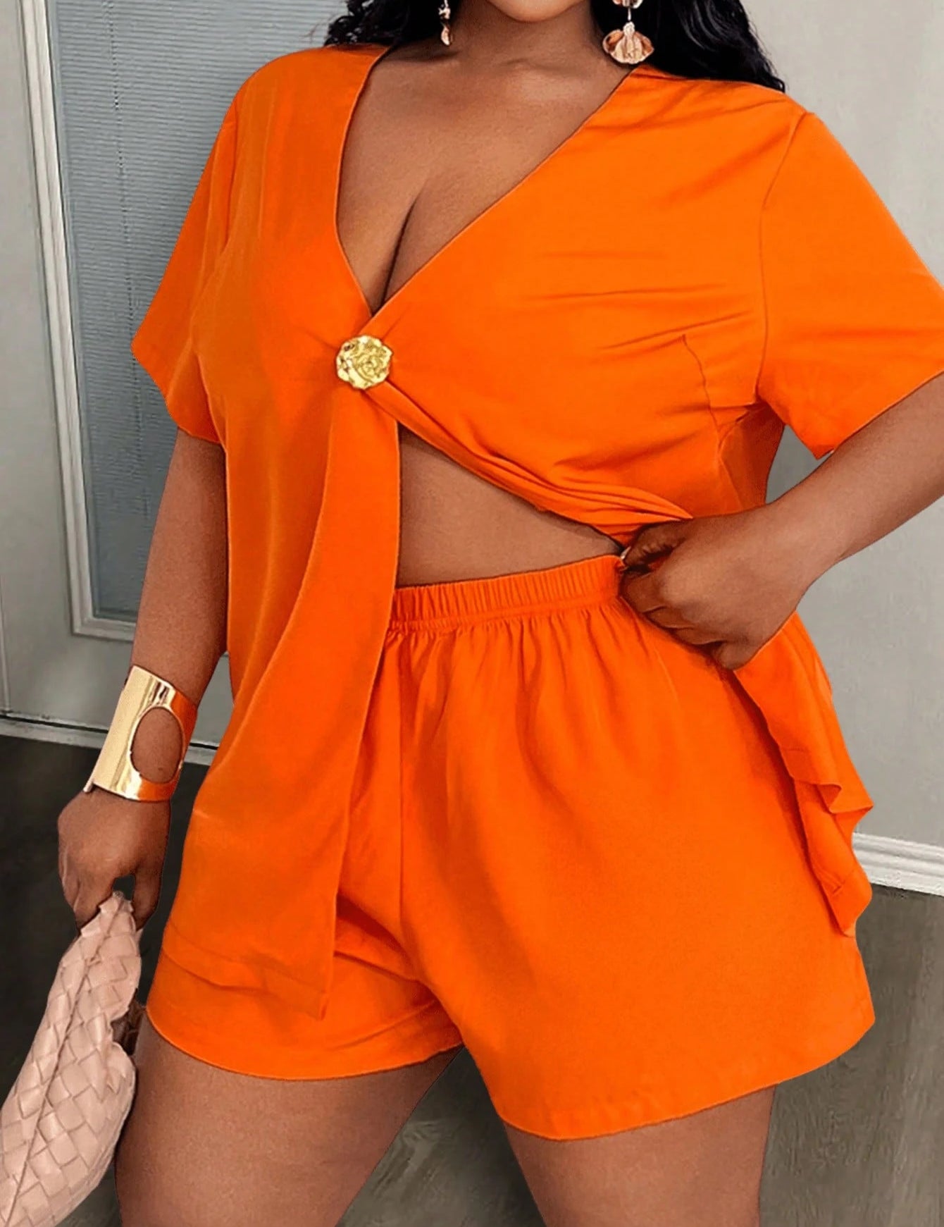 Conjunto Feminino de 2 Peças. Plus Size - Hailey