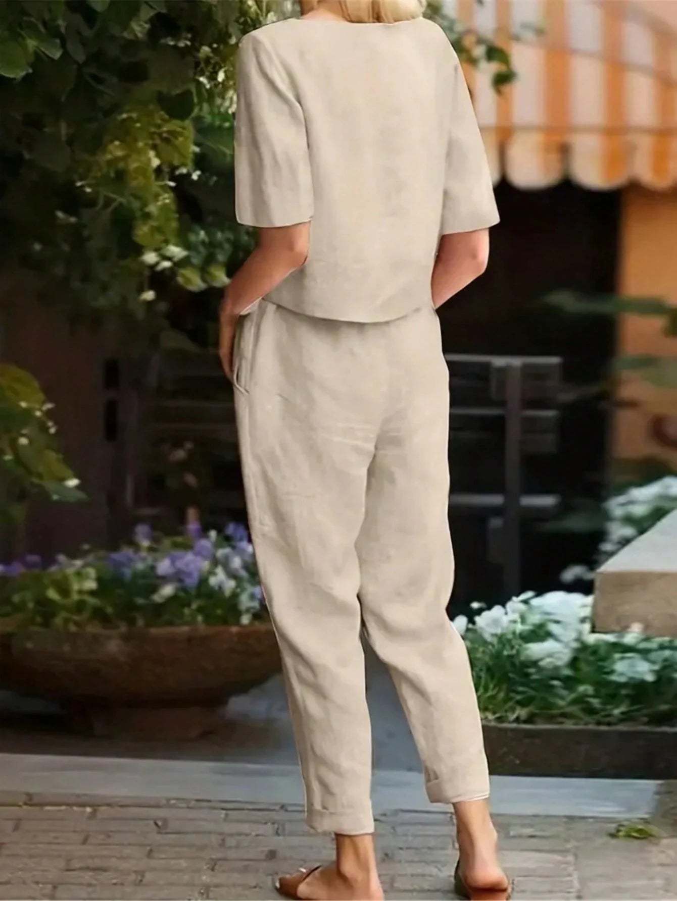 Conjunto Feminino de 2 peças com Camisa e Calça - Amelia