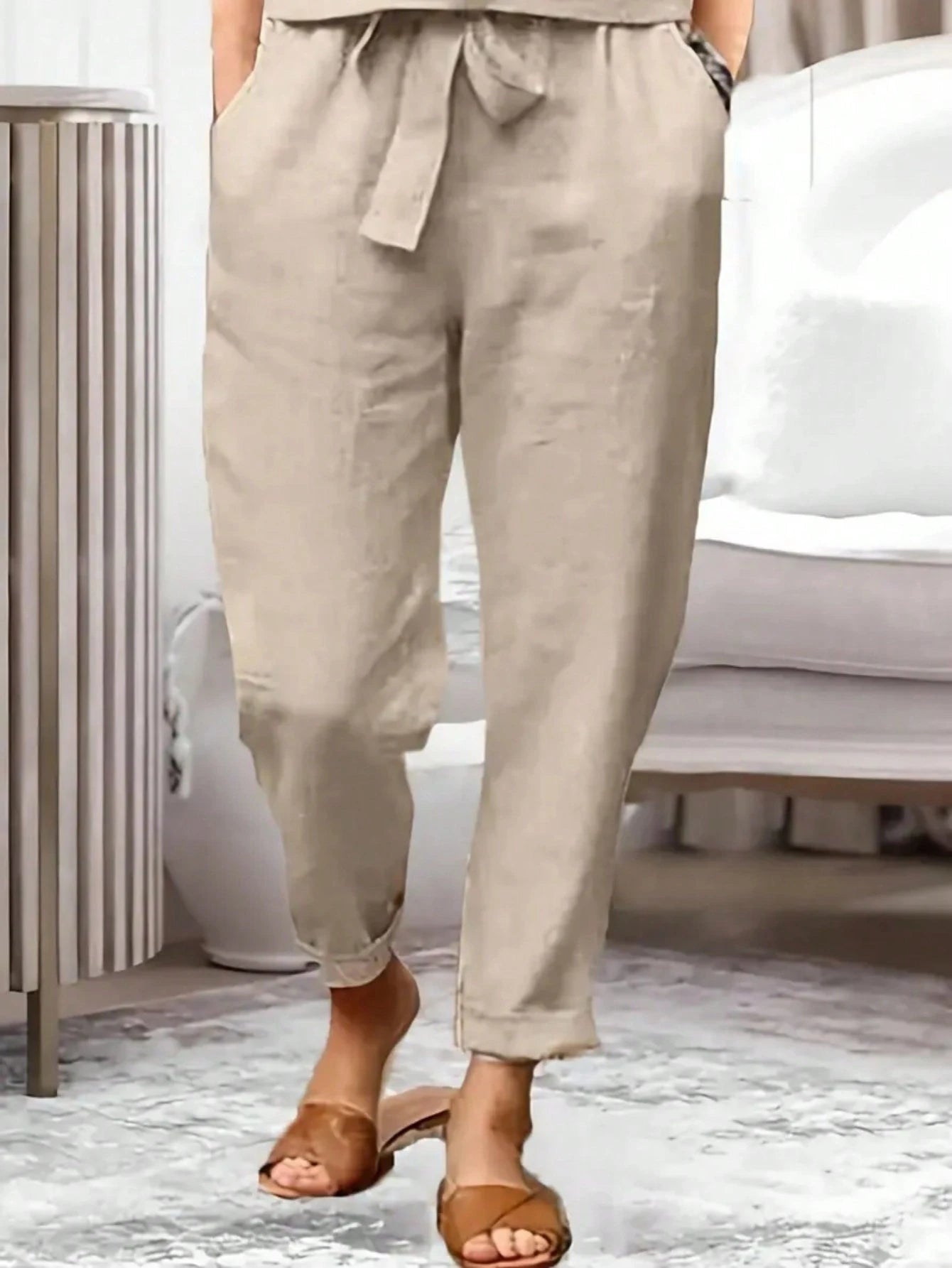 Conjunto Feminino de 2 peças com Camisa e Calça - Amelia