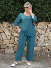 Conjunto feminino casual plus size Angelina