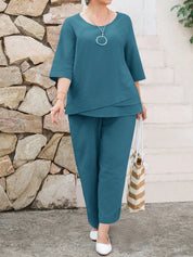 Conjunto feminino casual plus size Angelina