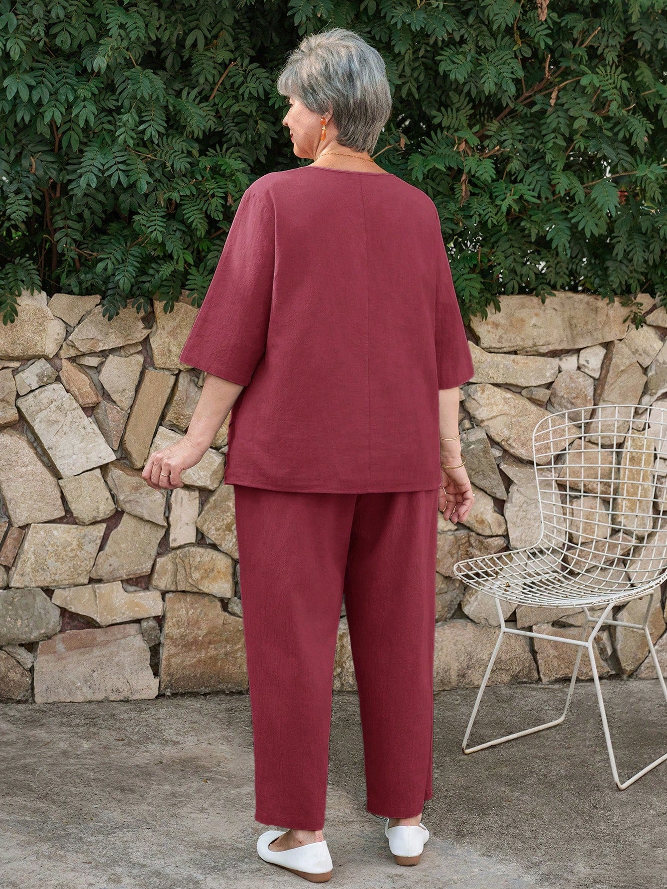 Conjunto feminino casual plus size Angelina