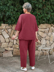 Conjunto feminino casual plus size Angelina