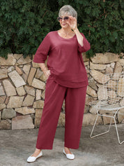 Conjunto feminino casual plus size Angelina