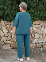 Conjunto feminino casual plus size Angelina