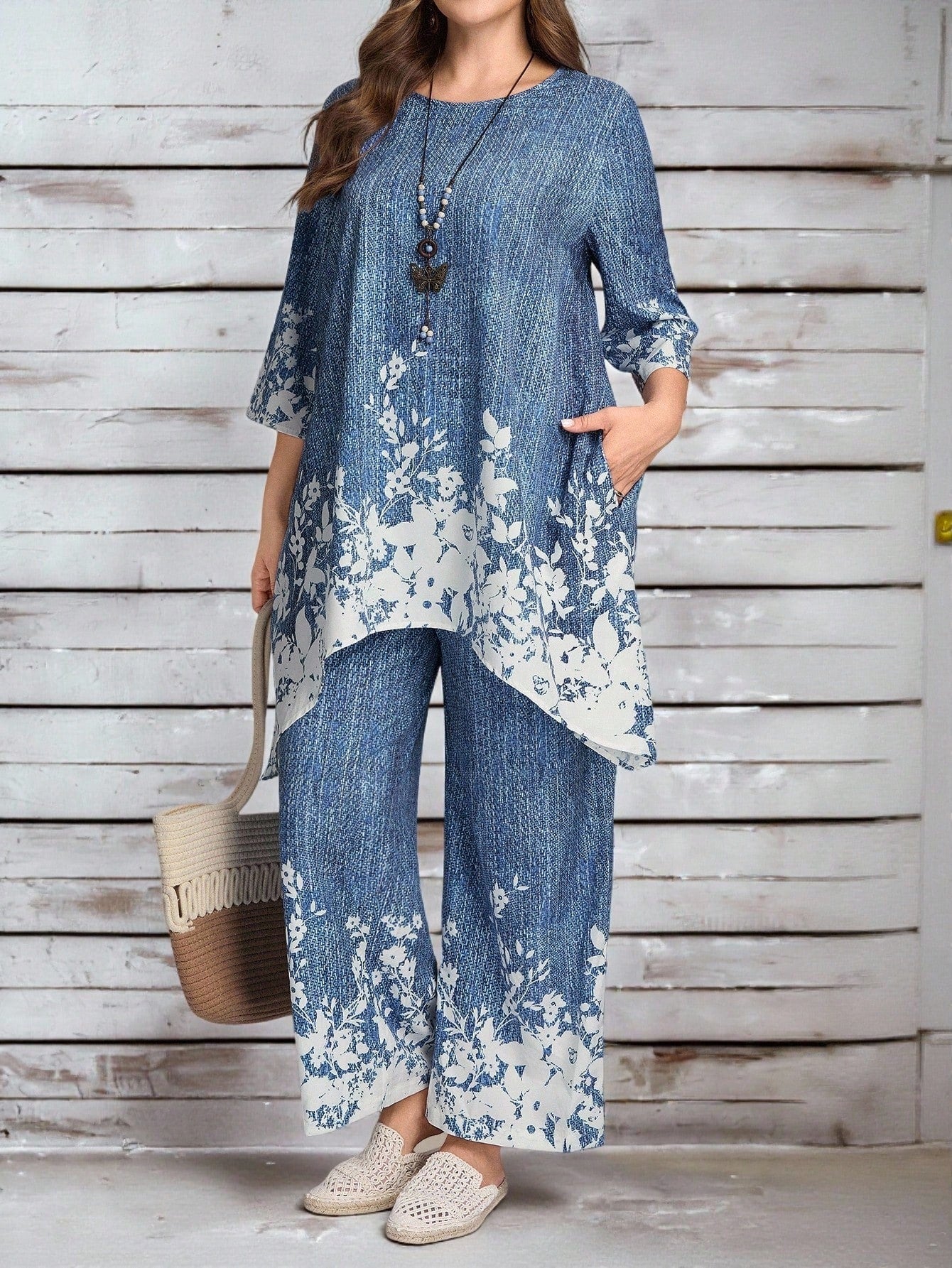 Conjunto feminino plus size Magnolia