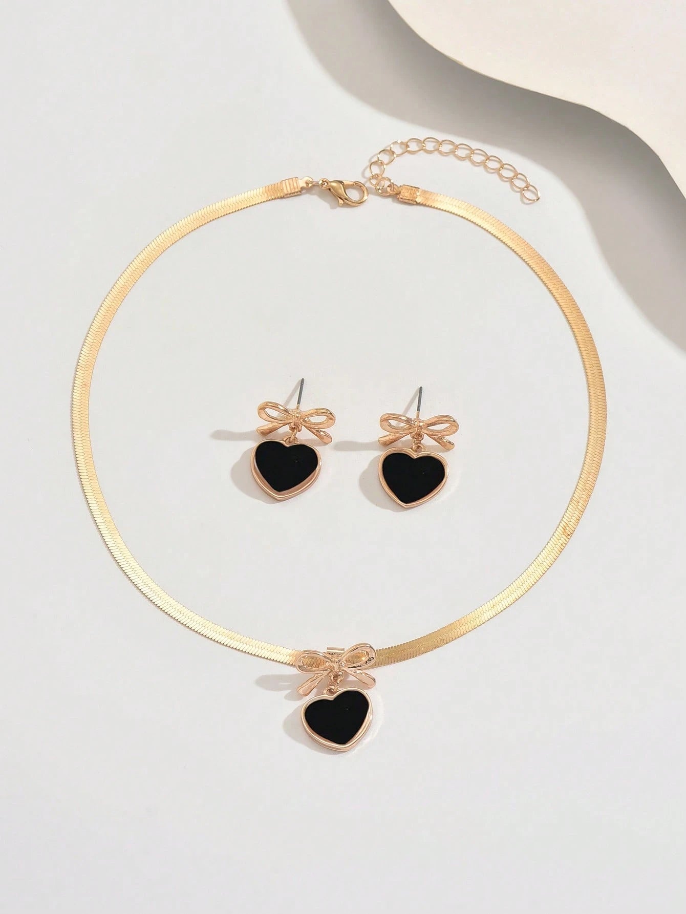Conjunto de Joias de 3 Peças Feminino de Colar + Brincos - Francine