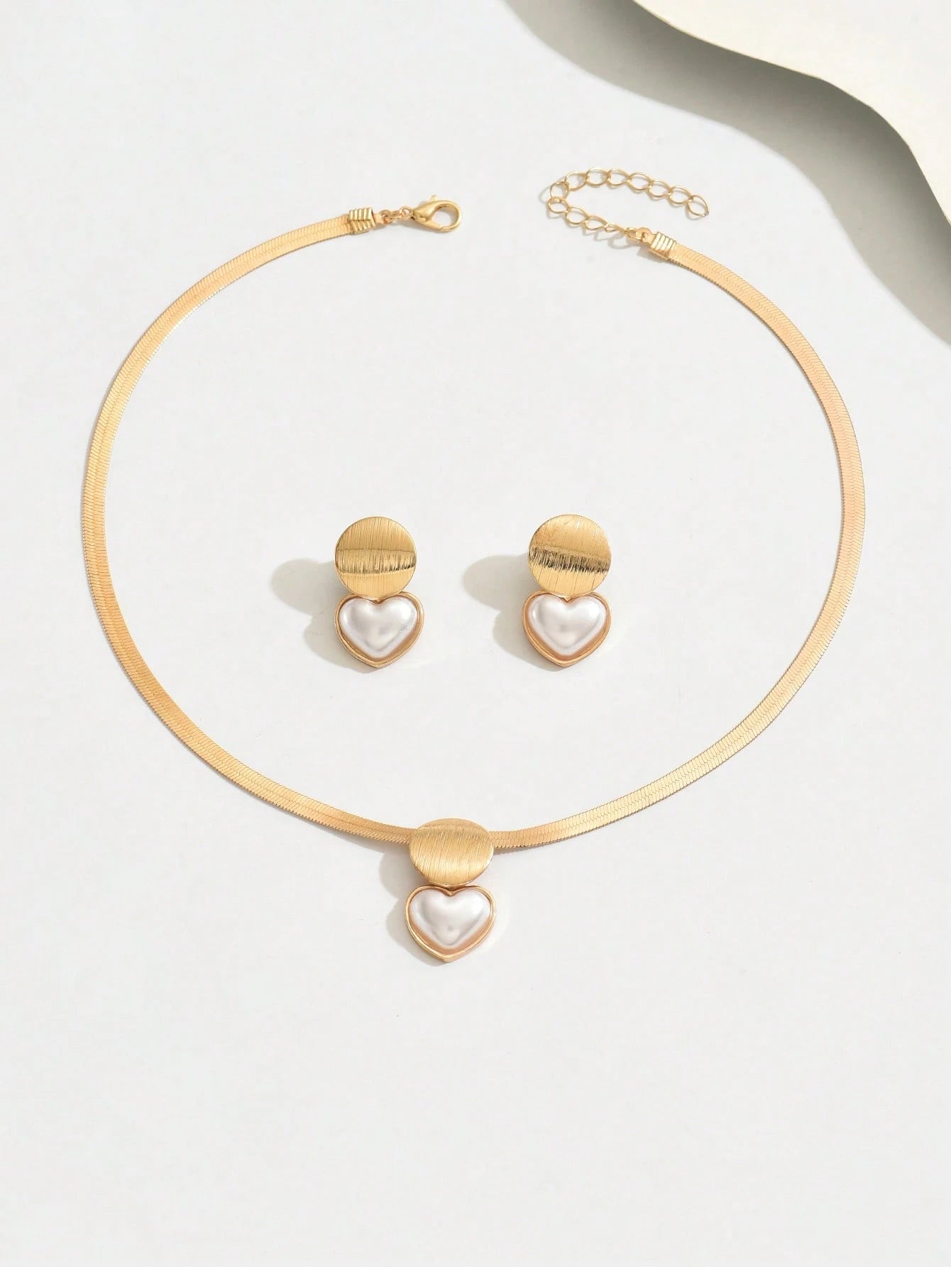 Conjunto de Joias de 3 Peças Feminino de Colar + Brincos - Francine