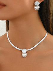 Conjunto de Joias de 3 Peças Feminino de Colar + Brincos - Francine