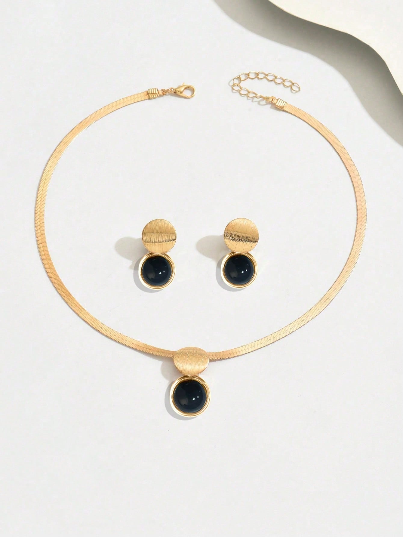 Conjunto de Joias de 3 Peças Feminino de Colar + Brincos - Francine