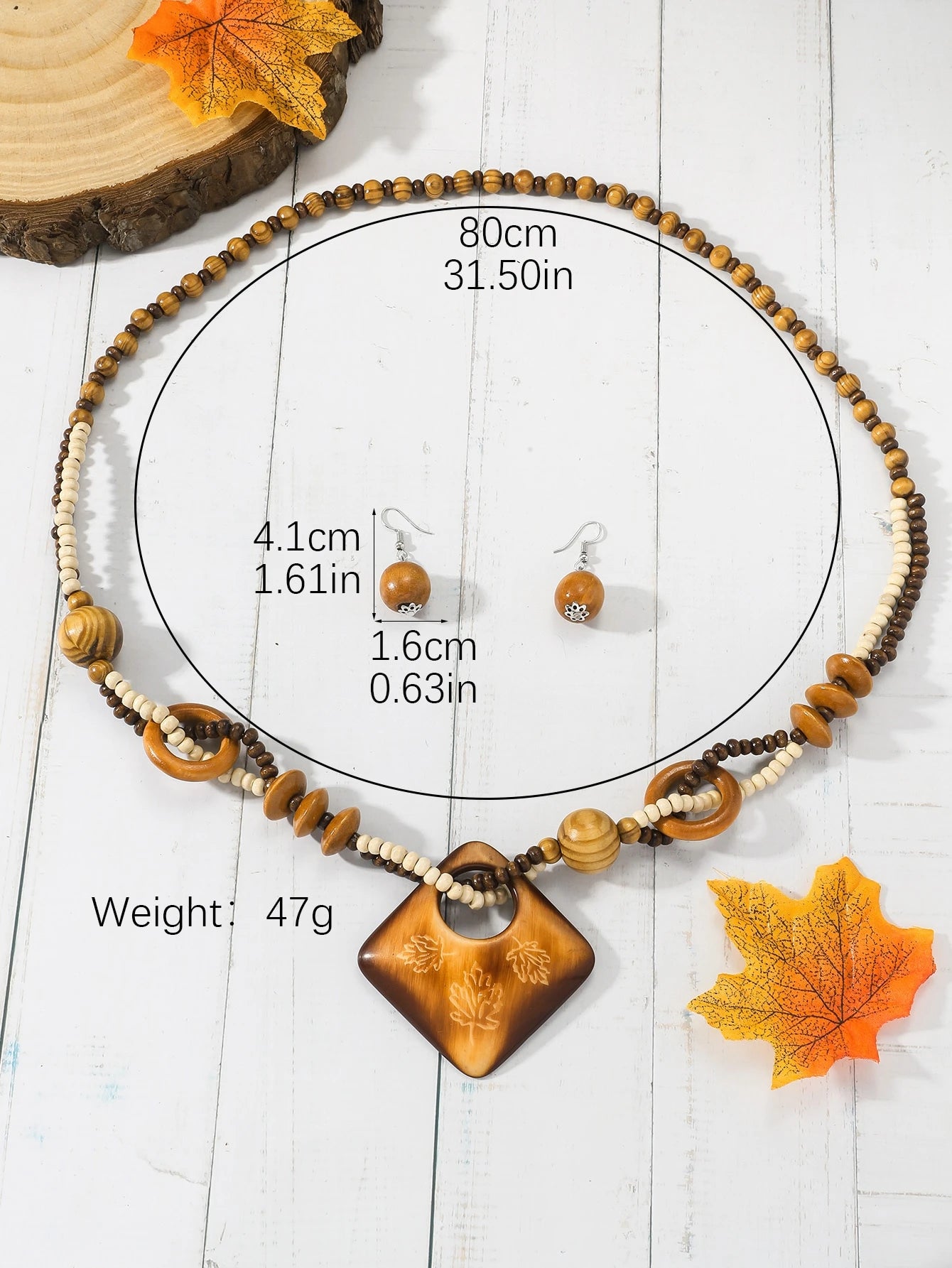 Conjunto de joias feminina em estilo vintage 3 peças - Marli