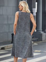 Vestido Feminino Longo sem mangas e com bolso Sarah