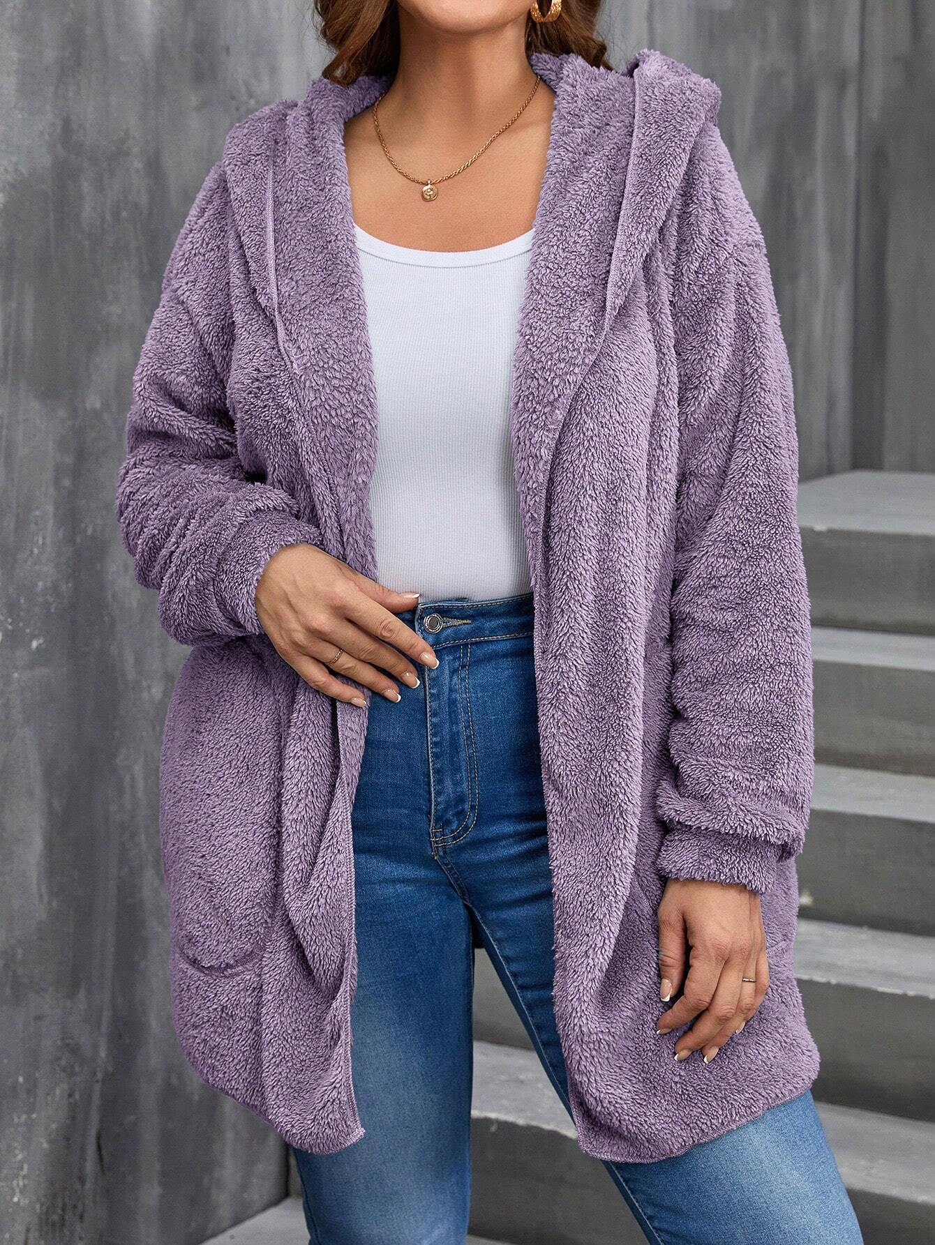 Jaqueta Feminina Reversível com Capuz  Plus Size Paola.