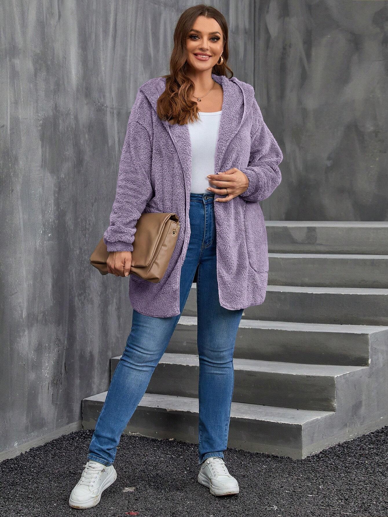 Jaqueta Feminina Reversível com Capuz  Plus Size Paola.