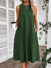 Vestido Feminino Sem Manga Emily.