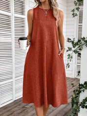 Vestido Feminino Sem Manga Emily.