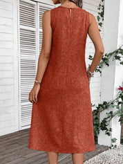 Vestido Feminino Sem Manga Emily.