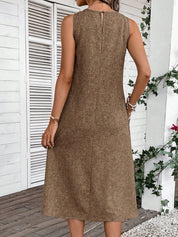 Vestido Feminino Sem Manga Emily.