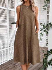 Vestido Feminino Sem Manga Emily.