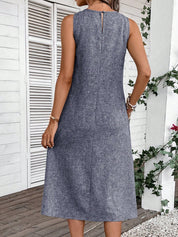 Vestido Feminino Sem Manga Emily.