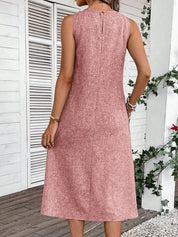 Vestido Feminino Sem Manga Emily.