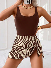 Maiô Feminino com Saia Transpassada - Isadora