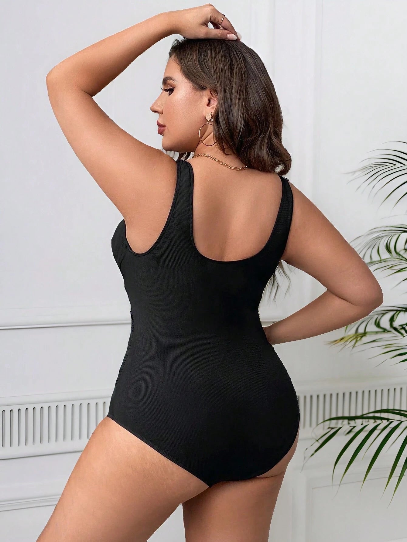 Maiô Feminino Texturizado  plus size Rachell.