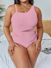 Maiô Feminino com contraste plus size Belinda