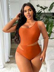 Maiô Feminino com contraste plus size Belinda