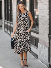 Vestido Feminino Longo sem mangas e com bolso Sarah
