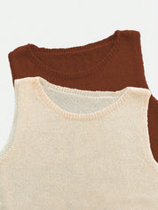 Regata Feminina de Tricô Estilo Vintage Boêmio Alina