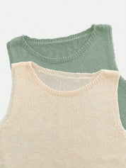 Regata Feminina de Tricô Estilo Vintage Boêmio Alina