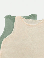 Regata Feminina de Tricô Estilo Vintage Boêmio Alina