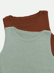 Regata Feminina de Tricô Estilo Vintage Boêmio Alina