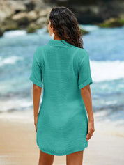 Saída de Praia Com Gola e Manga Curta - Grace