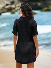 Saída de Praia Com Gola e Manga Curta - Grace