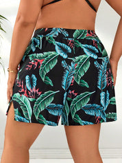 Short Feminino  de Praia com bolso Lateral. Plus Size
