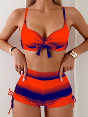 Shortkini feminino com estampa degradê Paloma