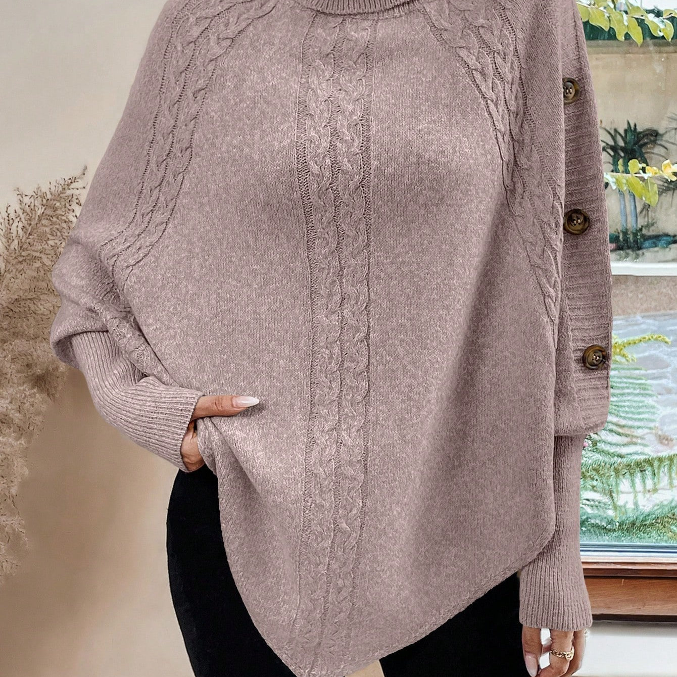 Suéter feminino assimétrico Coraline