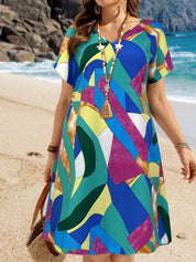 Vestido Feminino de Mangas Morcego - Essence. Plus Size