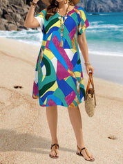 Vestido Feminino de Mangas Morcego - Essence. Plus Size